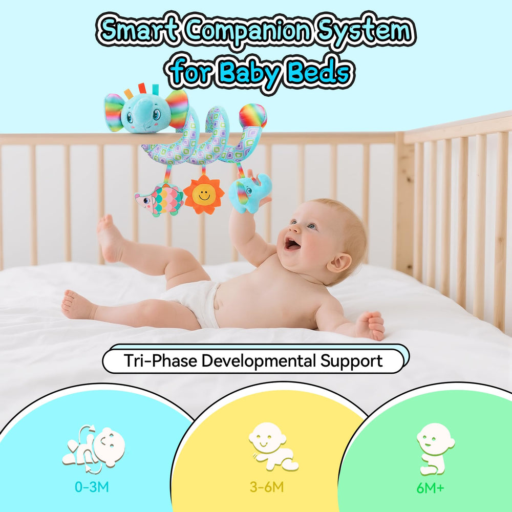 Zendstanding hedgehog BB device provides teething-friendly texture and sound.