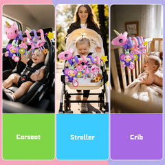 Zendstanding unicorn mirror supports visual tracking for curious infants