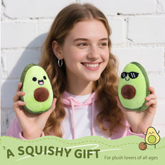 ZENLIV avocados pals close-up texture highlighting softness and squishy feel.