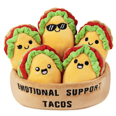 ZENLIV emotional support taco plush collection viewed in hand for comfort