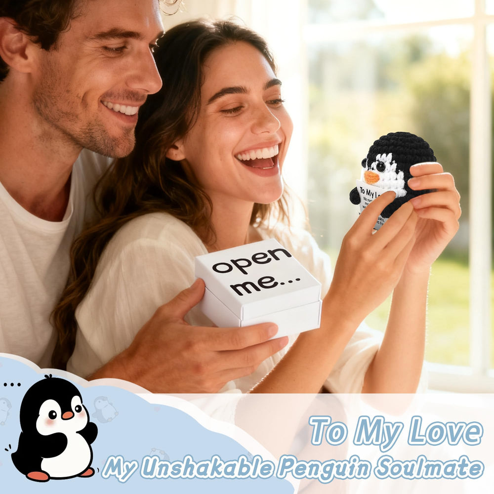 ZENLIV mini penguin decor; stocking stuffer and home accent.