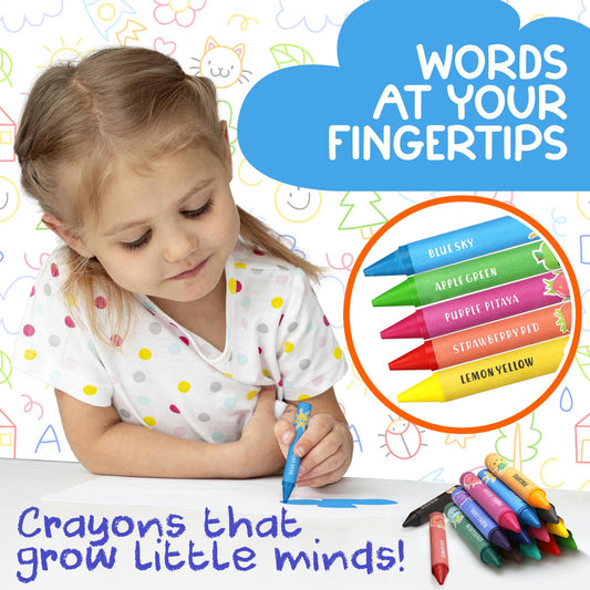 ZENO Jumbo Crayons easy-hold design helps little hands grip confidently.