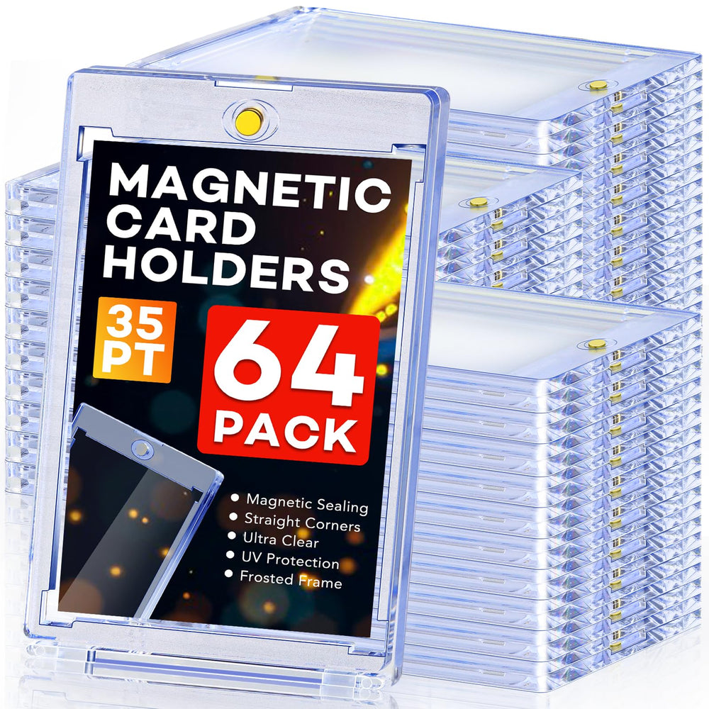 Zenowick 64ct magnetic card holder front view for secure card display.