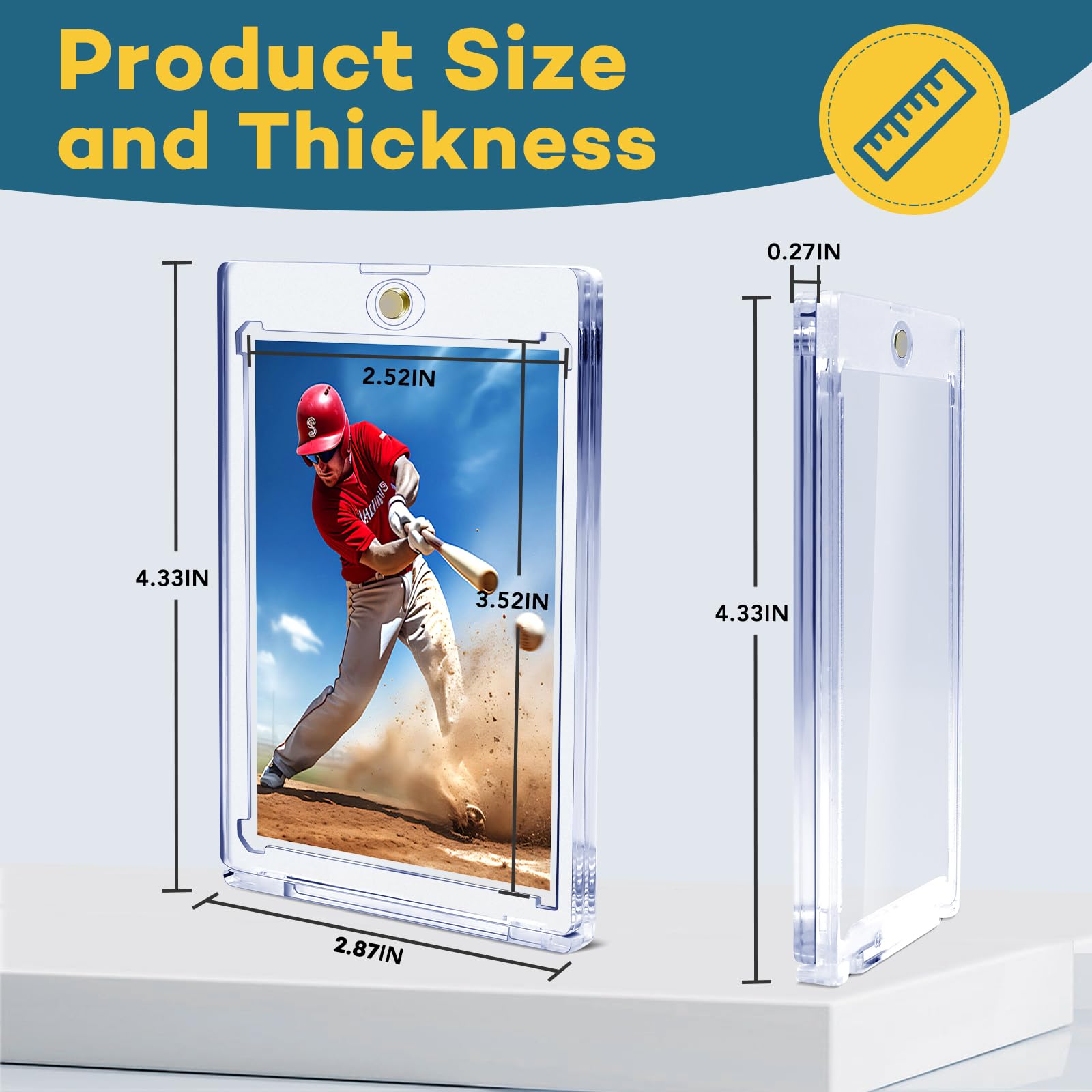 ZENOWICK one-touch 35pt magnetic card holder demonstrates secure, easy-access closure.