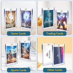 ZENOWICK wide compatibility fits standard trading, sports, and game cards.