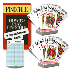 Zentious Pinochle cards two decks for uninterrupted game nights.