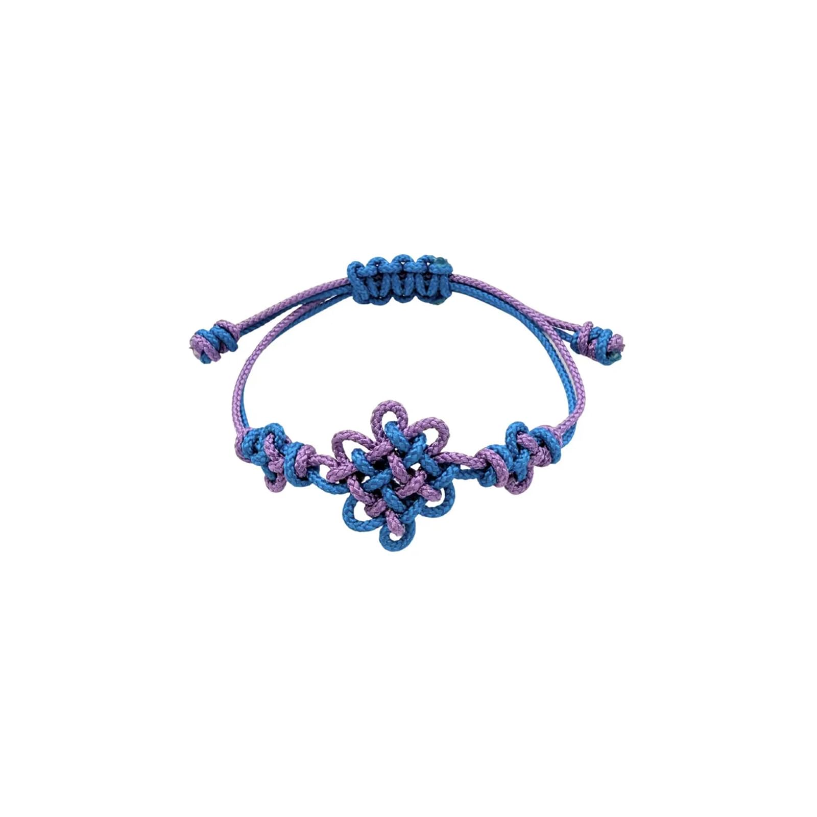 ZenVib Demon Hunters Knot Bracelet in blue and pink for cosplay style.