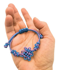 ZenVib Demon Hunters Knot Bracelet closeup shows braided pattern for intricate design and durable feel.