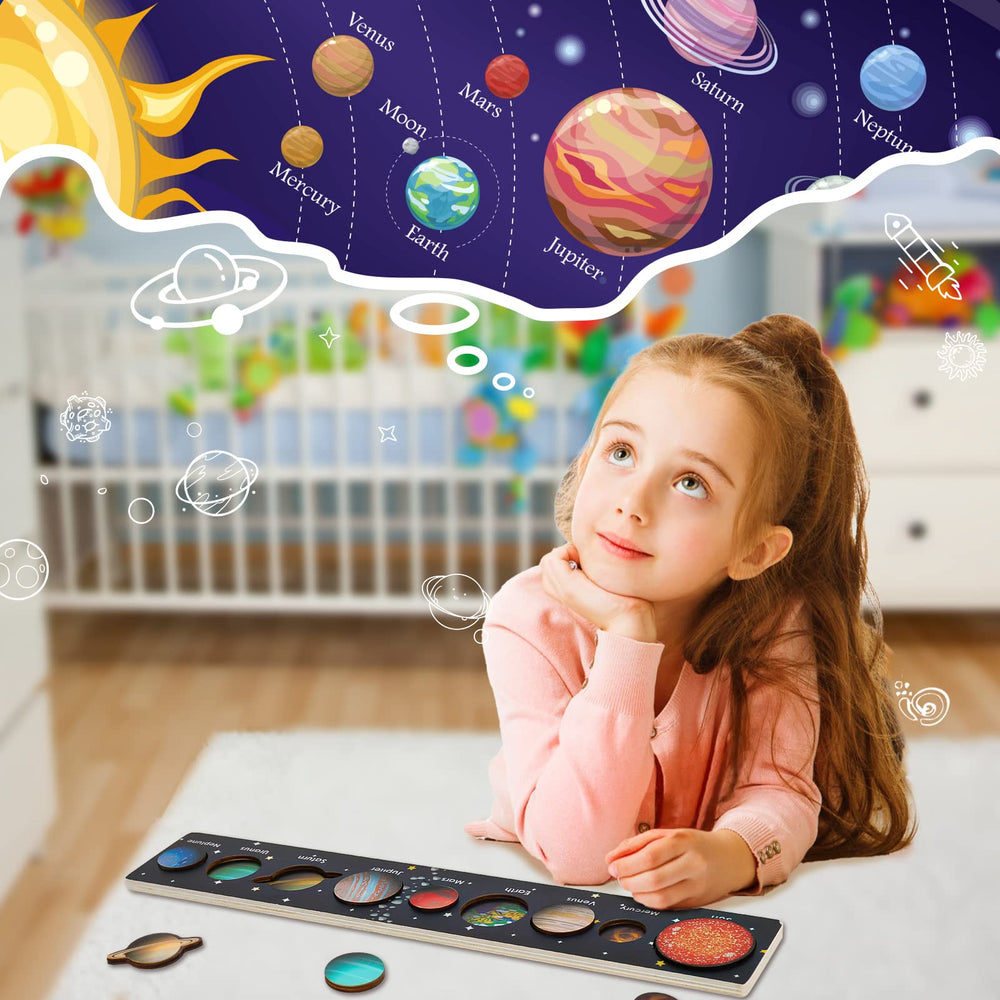 Zeoddler Solar System Puzzle Mercury: supports memory and focus during play