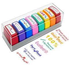 Zeokiar teacher stamps classroom impressions for efficient grading and positive feedback.