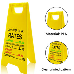Zeptrix desk decor gag sign adds character to any workspace.