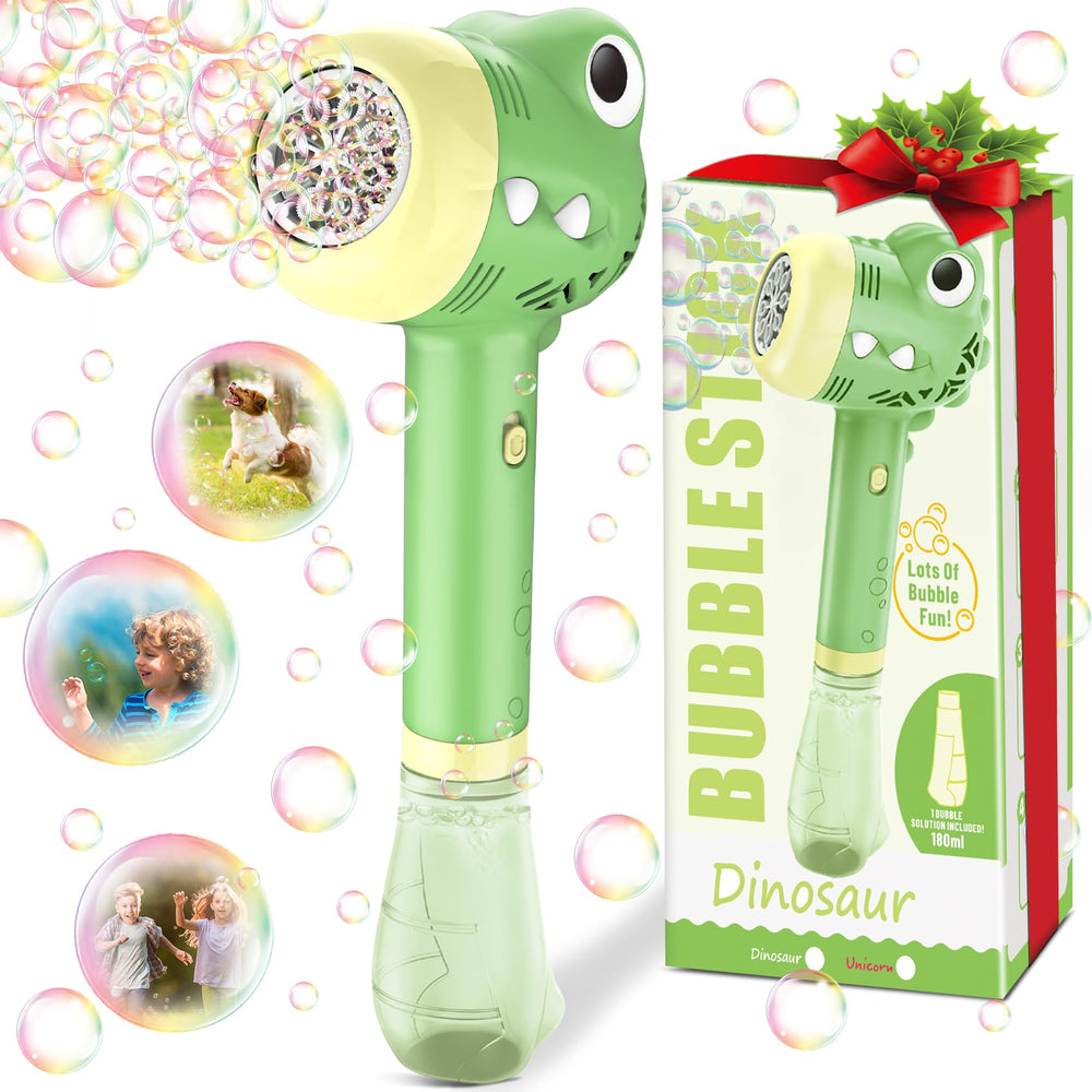 Zerhunt bubble machine for kids outdoors creating colorful bubbles