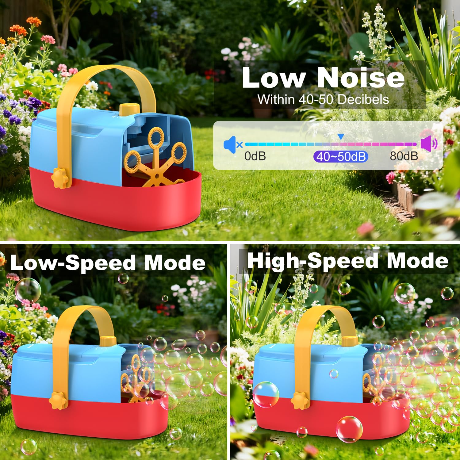 Zerhunt Bubble Machine side view, stable build for outdoor use