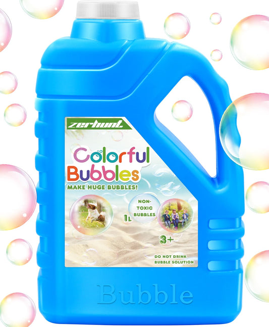 Zerhunt 33.8 oz bubble solution refill bottle for large gatherings