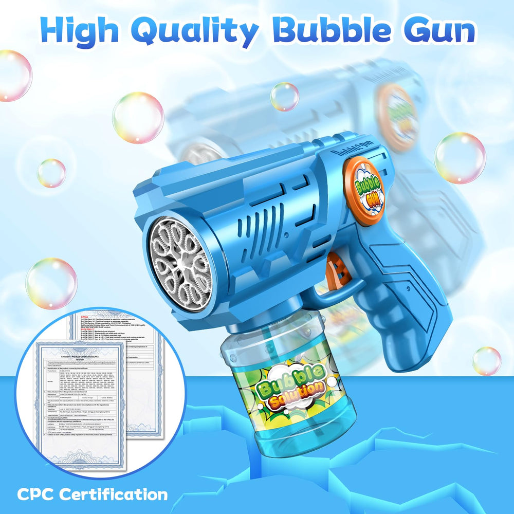 Durable Zerhunt bubble gun built for long outdoor play