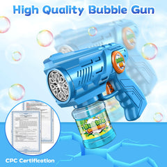Durable Zerhunt bubble gun built for long outdoor play