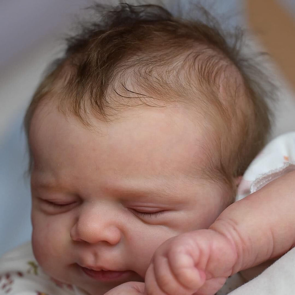 Zero Pam hand-implanted hair detail enhances lifelike realism for gentle snuggles.