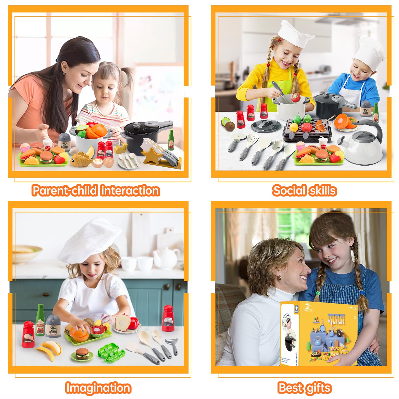 Zero Zoo Safe Durable ABS Plastic ensures a sturdy, easy-clean playset