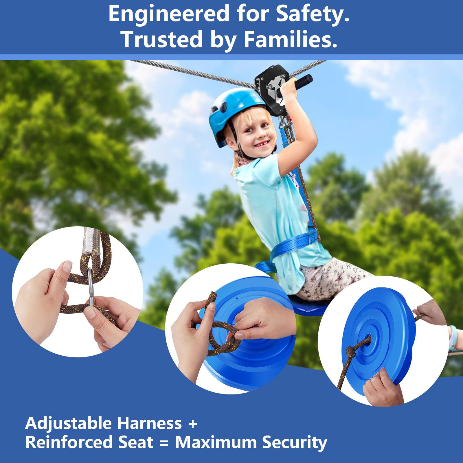 ZEROMX adjustable seat accommodates different ages and heights