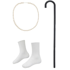 ZeroShop grandma beads and socks complete the character with playful detail.