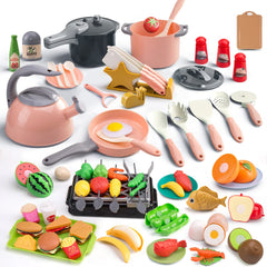 Zero Zoo 105Pcs kids kitchen toy setup for imaginative play and role‑play learning.