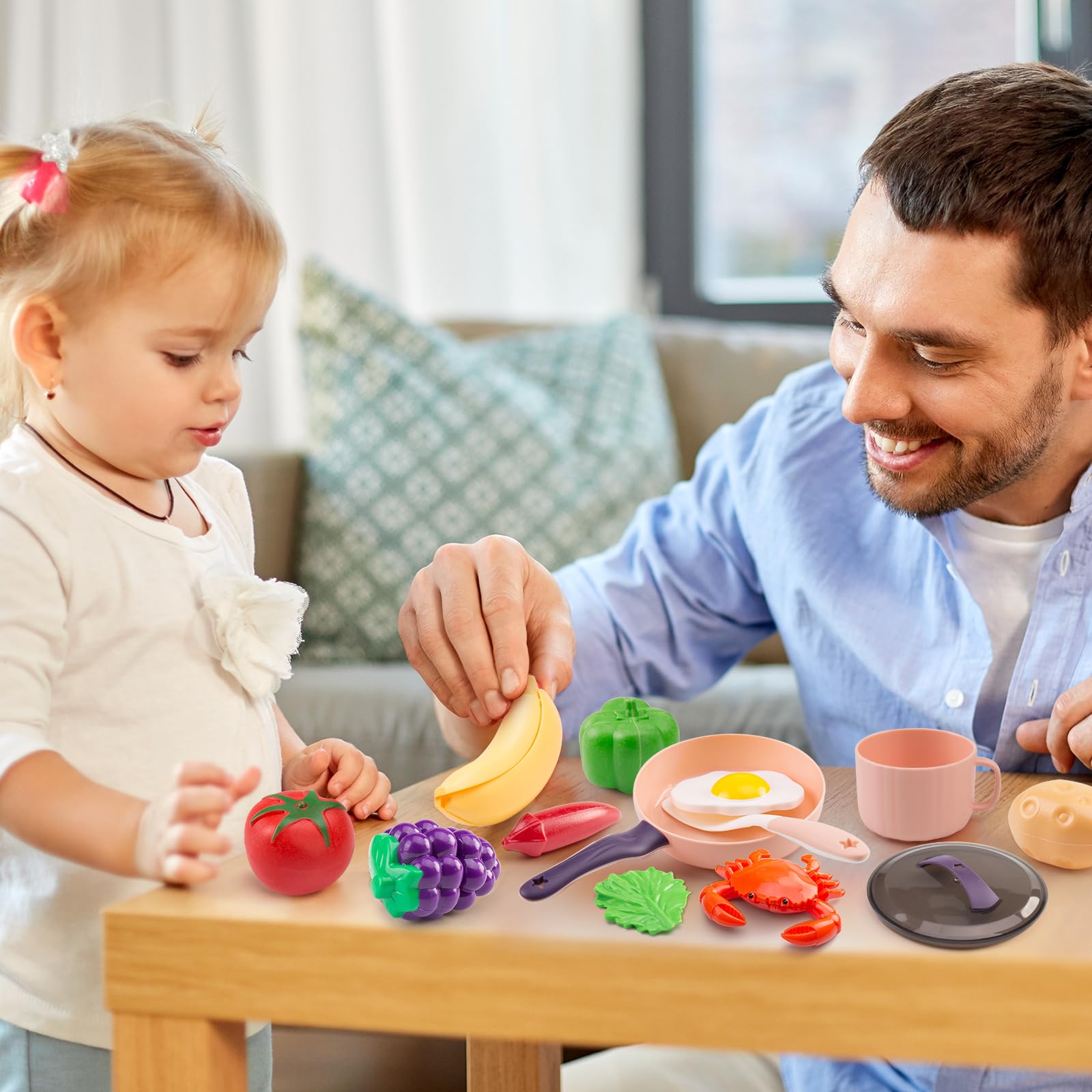 Zero Zoo storage basket keeps kitchen play neat