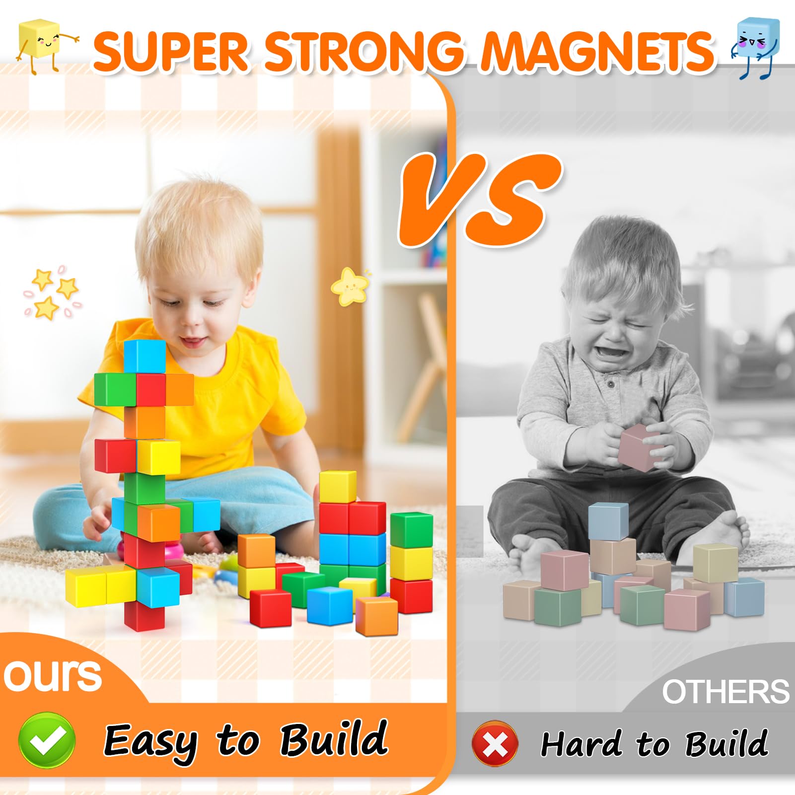 Zerxona blocks in use with kids stacking to boost spatial thinking.
