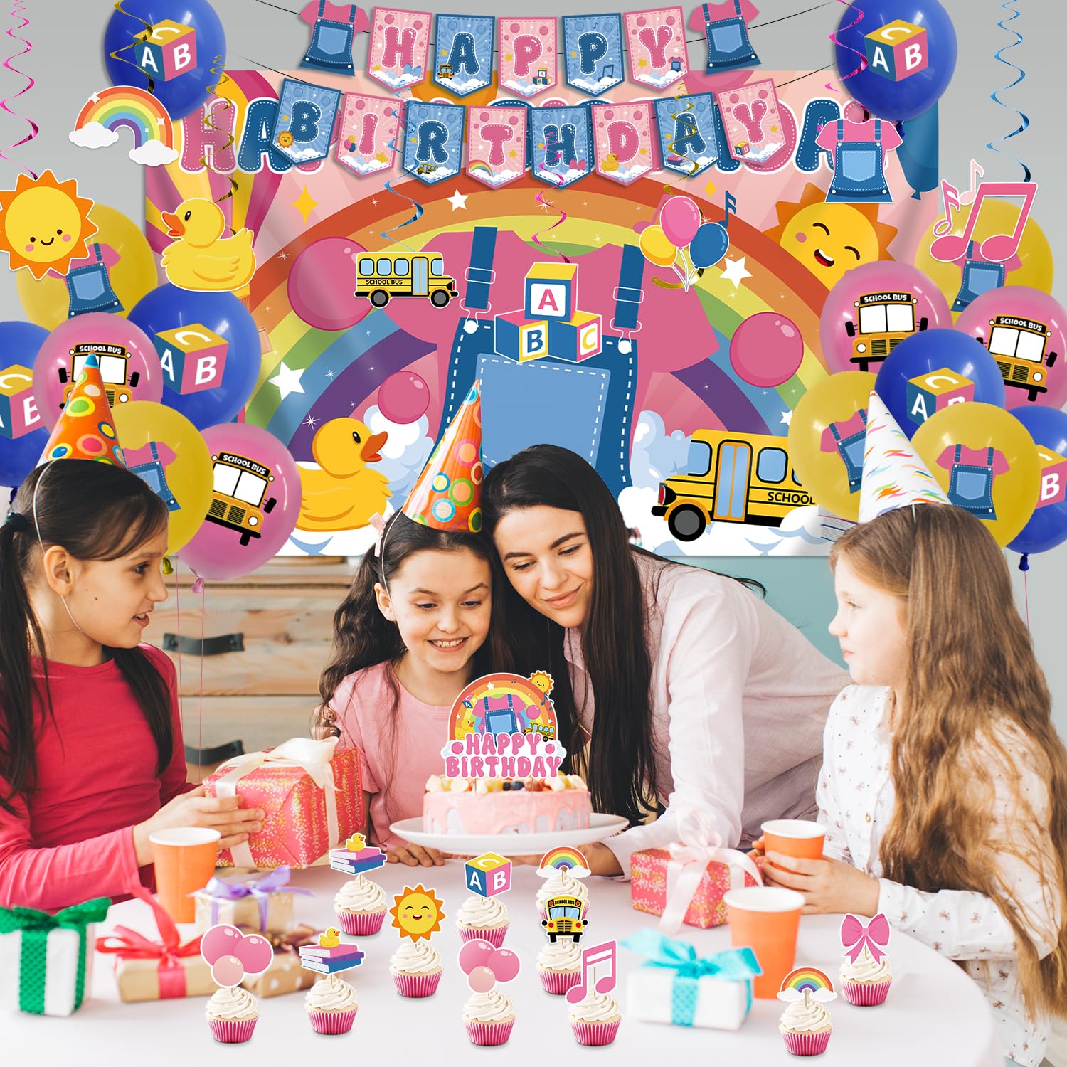 Zestoluxe cupcake toppers feature learning graphics for adorable treats