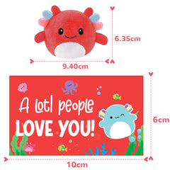 Zesua portable axolotl plush on bags adds cute flair to daily items.