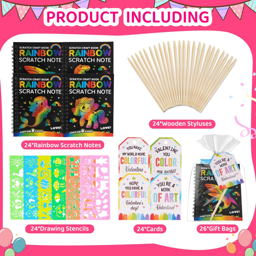 Zesua scratch art stencils help kids design shapes with ease.