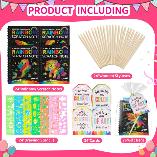 Zesua scratch art stencils help kids design shapes with ease.