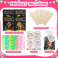 Zesua scratch art stencils help kids design shapes with ease.