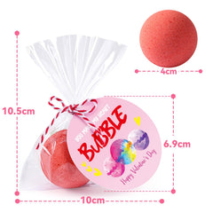 Zesua bubble bath textures and festive gift tags ready for gifting.