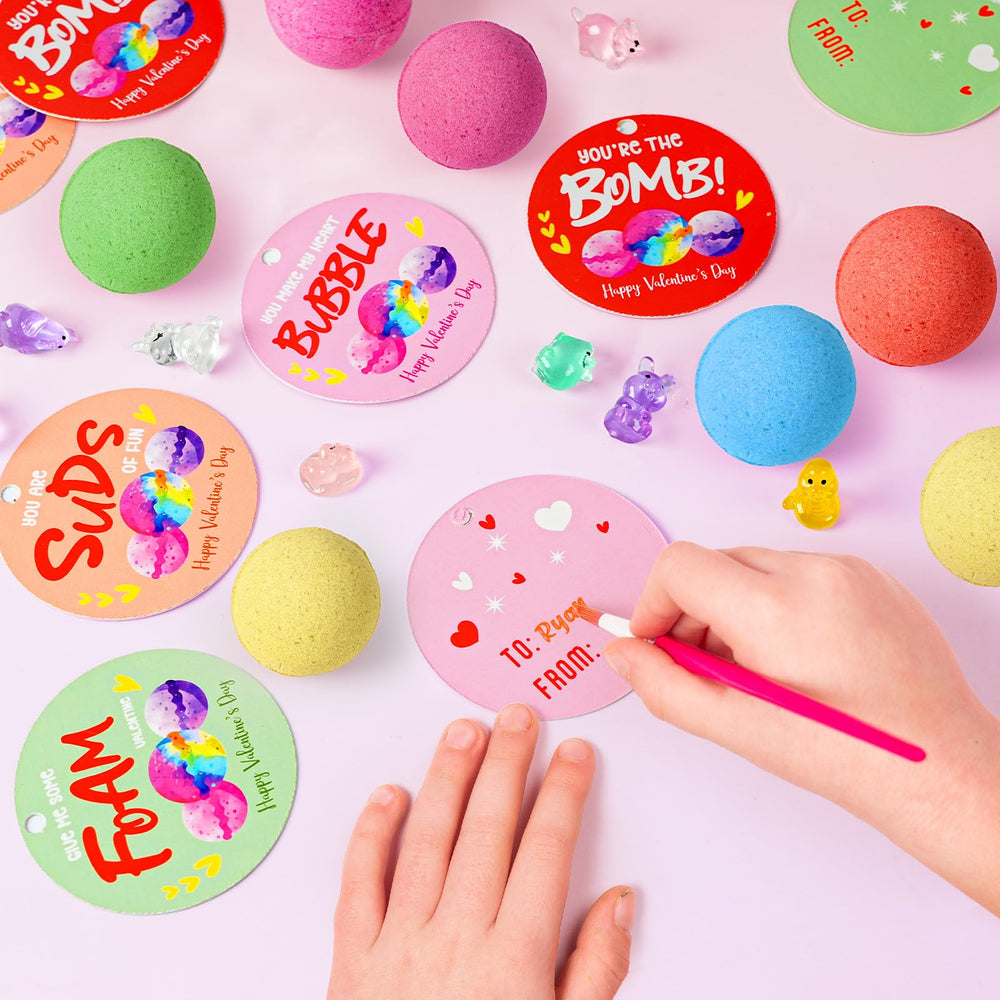 Zesua Valentine's gift tags with To/From help personalize gifts.