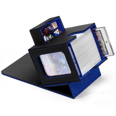 Zettokete MTG Commander Box shows key cards through dual display windows for quick deck ID.