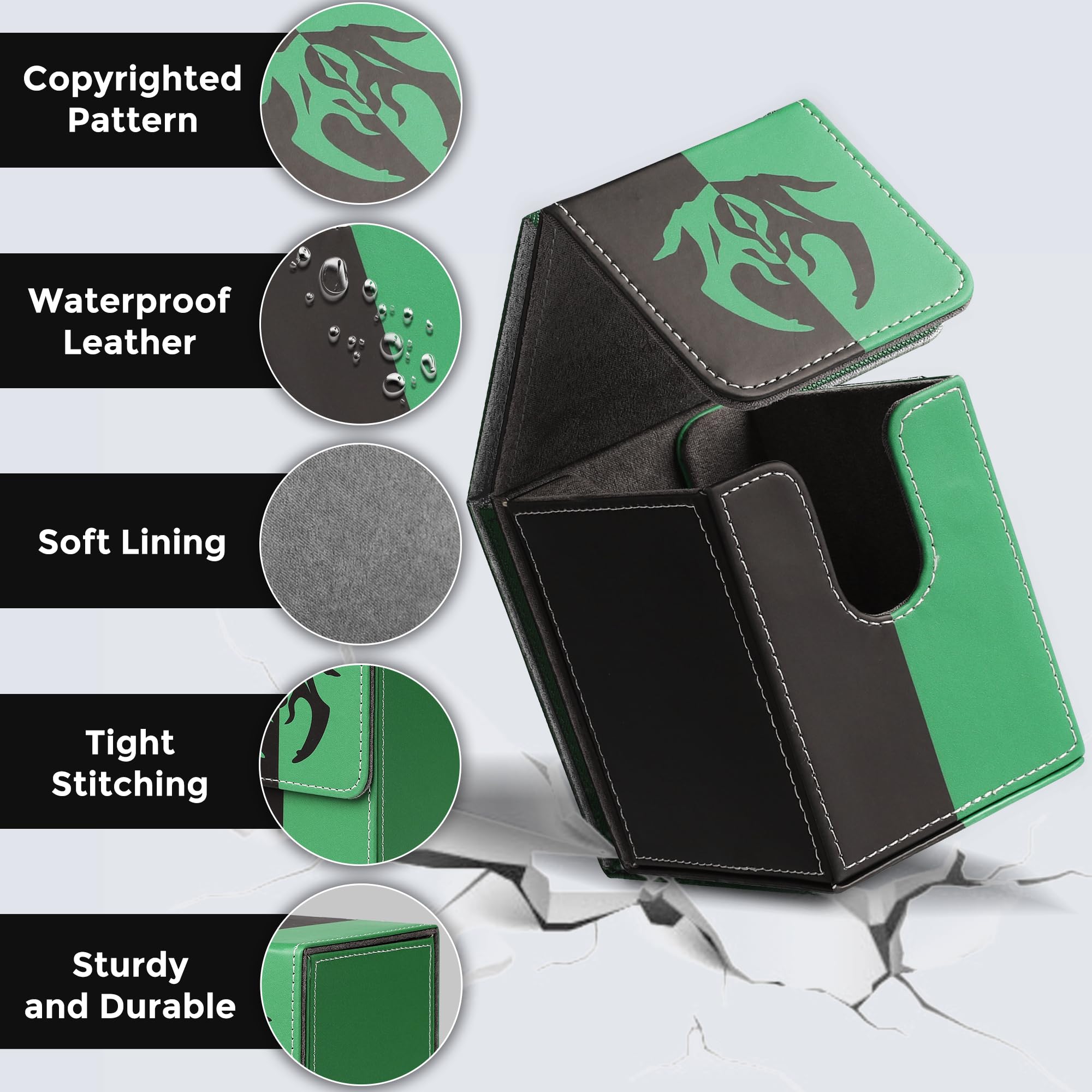 Zettokete two removable dividers organize decks, tokens, and side cards