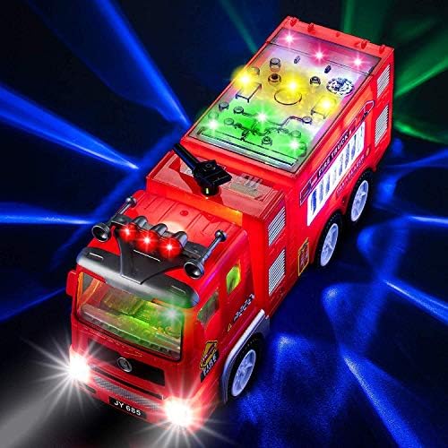 Zetz Brands fire truck bright colors attract attention.