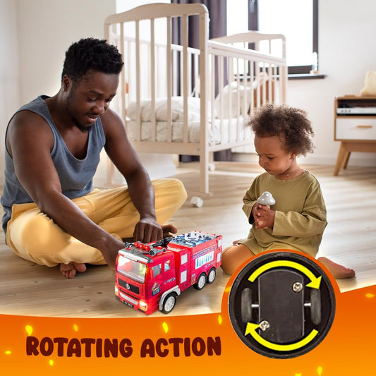 Zetz Brands fire truck siren sounds add authentic action.