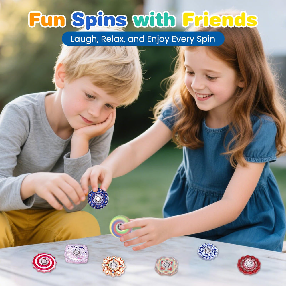 ZEZUCUN fidget with rounded edges for safe, smooth spins on desks or in hand.