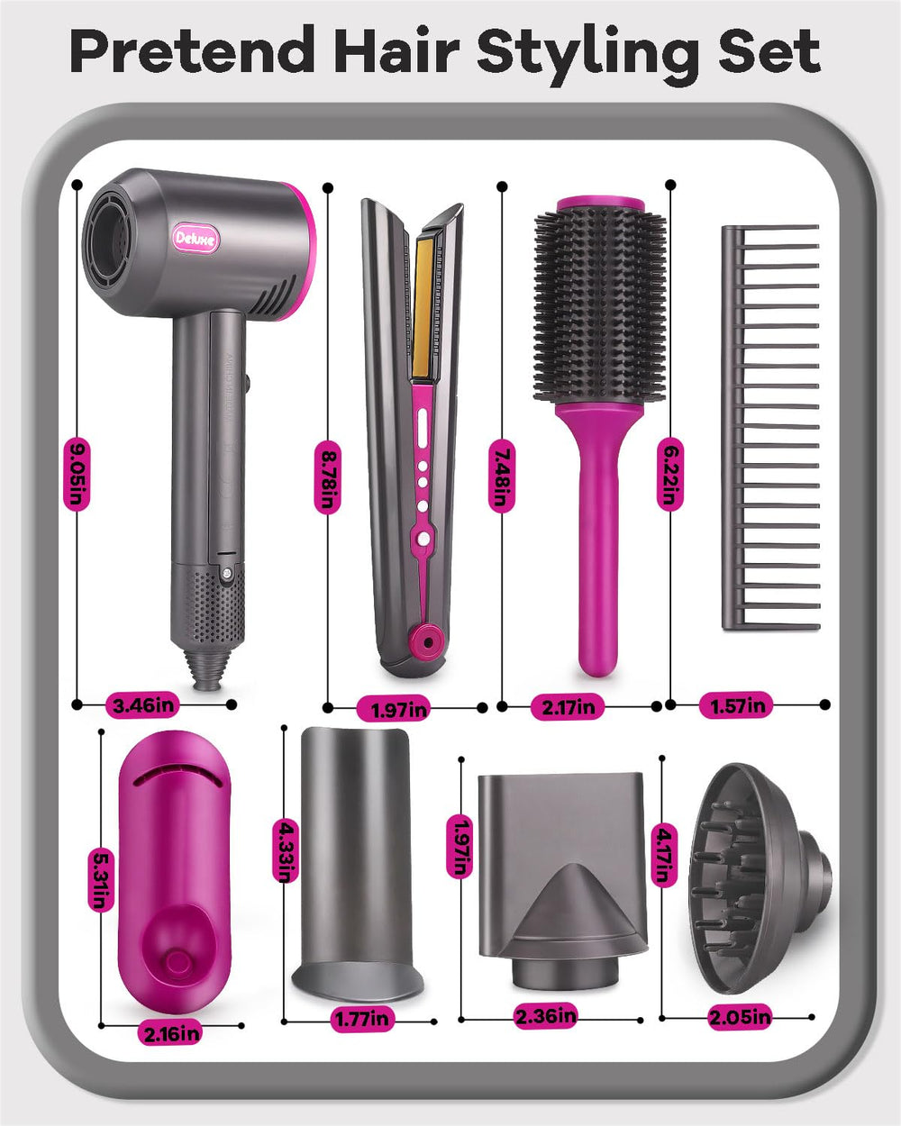 ZFSZSY hair salon kit overall image inviting creative play sessions.