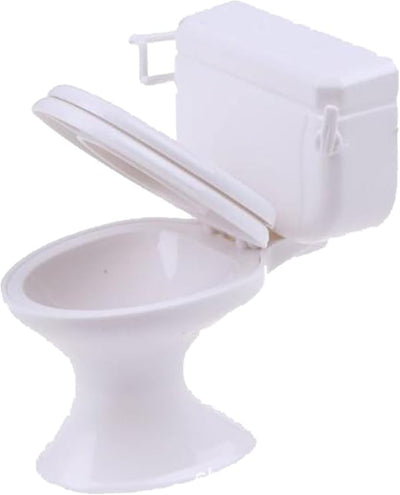 ZhangyiHot white toilet one twelve scale for dollhouses and dioramas.
