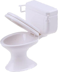 ZhangyiHot white toilet one twelve scale for dollhouses and dioramas.