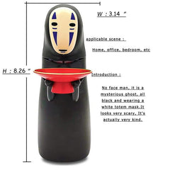 Zhanjiadm No Face Coin Bank plate-eating-action: coins glide to mouth with music for kids