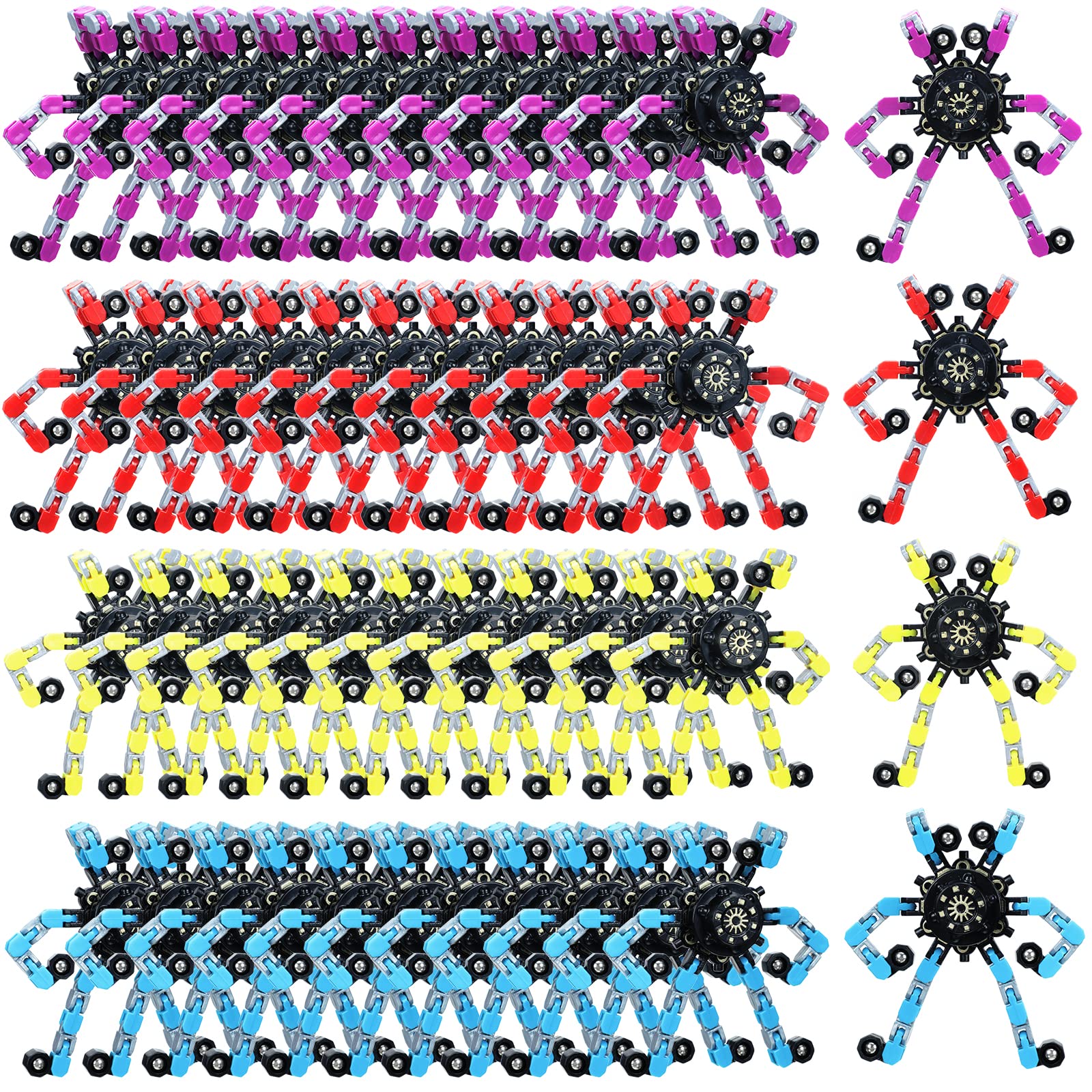 Zhanmai transformable fidget spinner with chains for durable, long-lasting play.