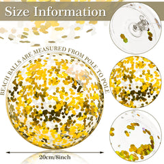 Zhanmai bulk pack of 20 glitter beach balls for sharing at parties