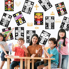 Zhanmai classroom posters for back-to-school and Sunday School activities.