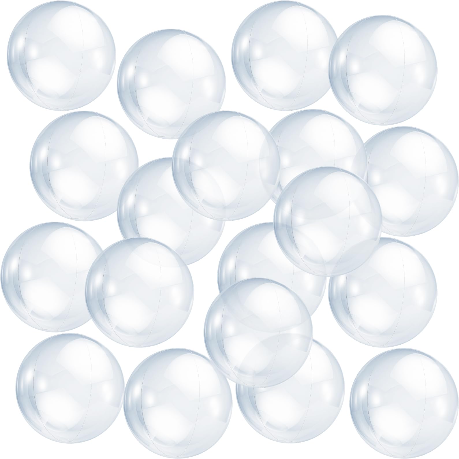 Zhanmai clear beach ball 16-inch for pool play and beach parties.