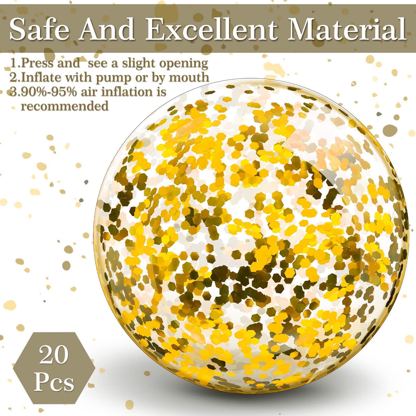 Zhanmai clear PVC inflatable beach ball glitters under sunlight