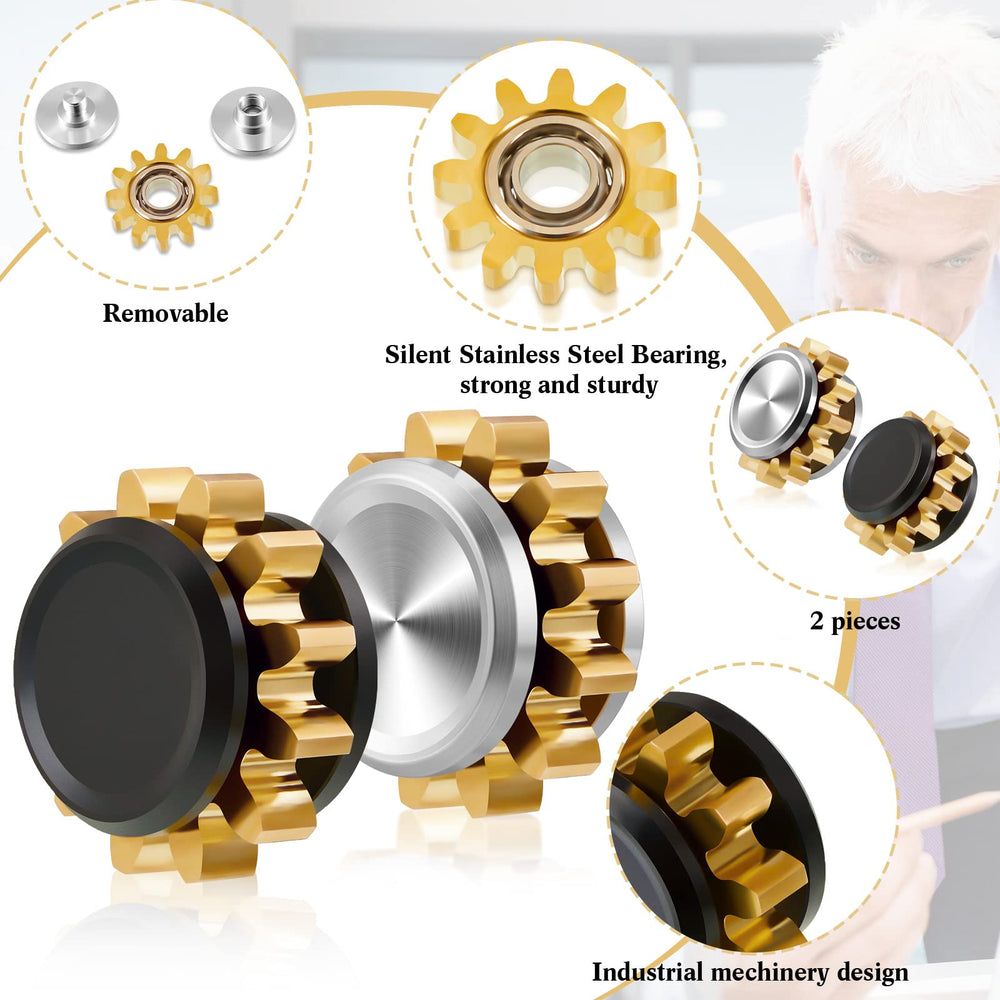Zhanmai copper gear spinner in-hand demonstrates pocket-friendly design for quick focus