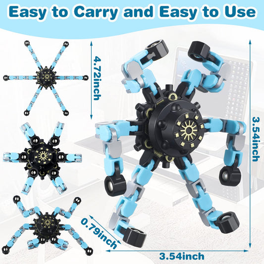 Zhanmai deformable chain fidget toy enables creative shapes for play.
